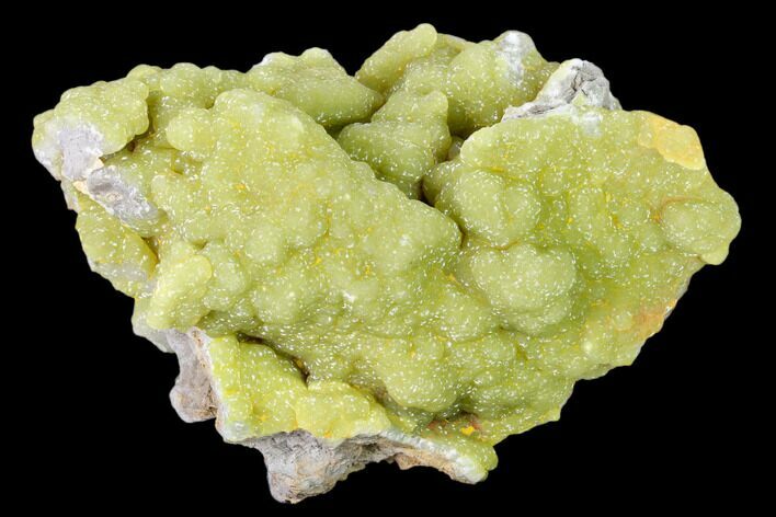 Sparkling, Botryoidal Yellow-Green Smithsonite - China #161543